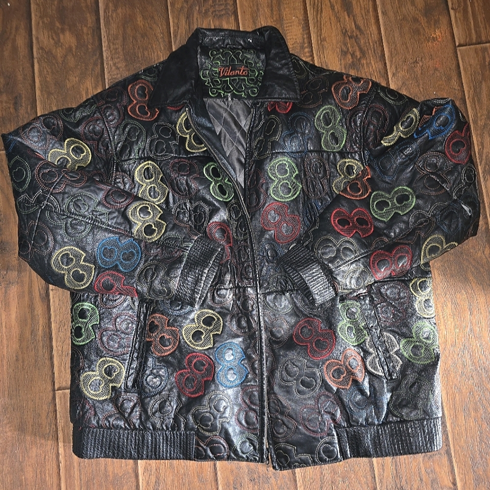 Y2K Vintage Vilanto Colorful 8s Heavy Leather